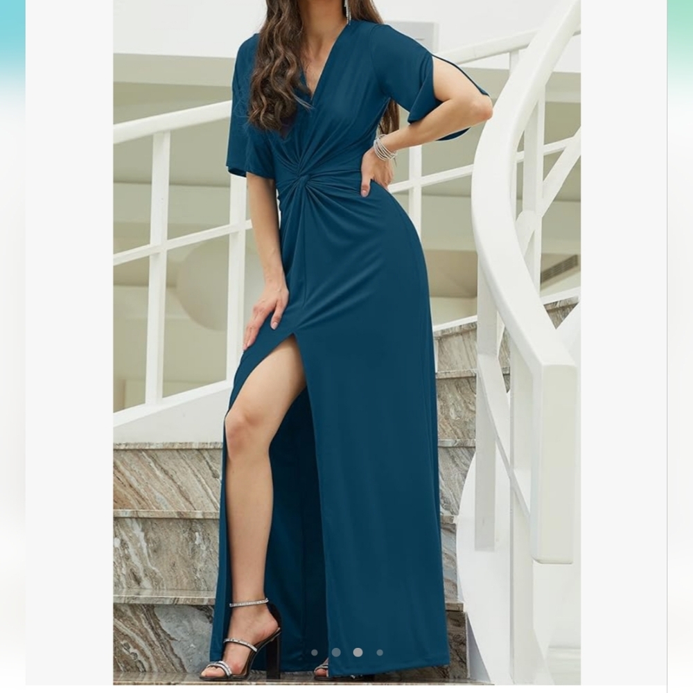 Blue maxi dress